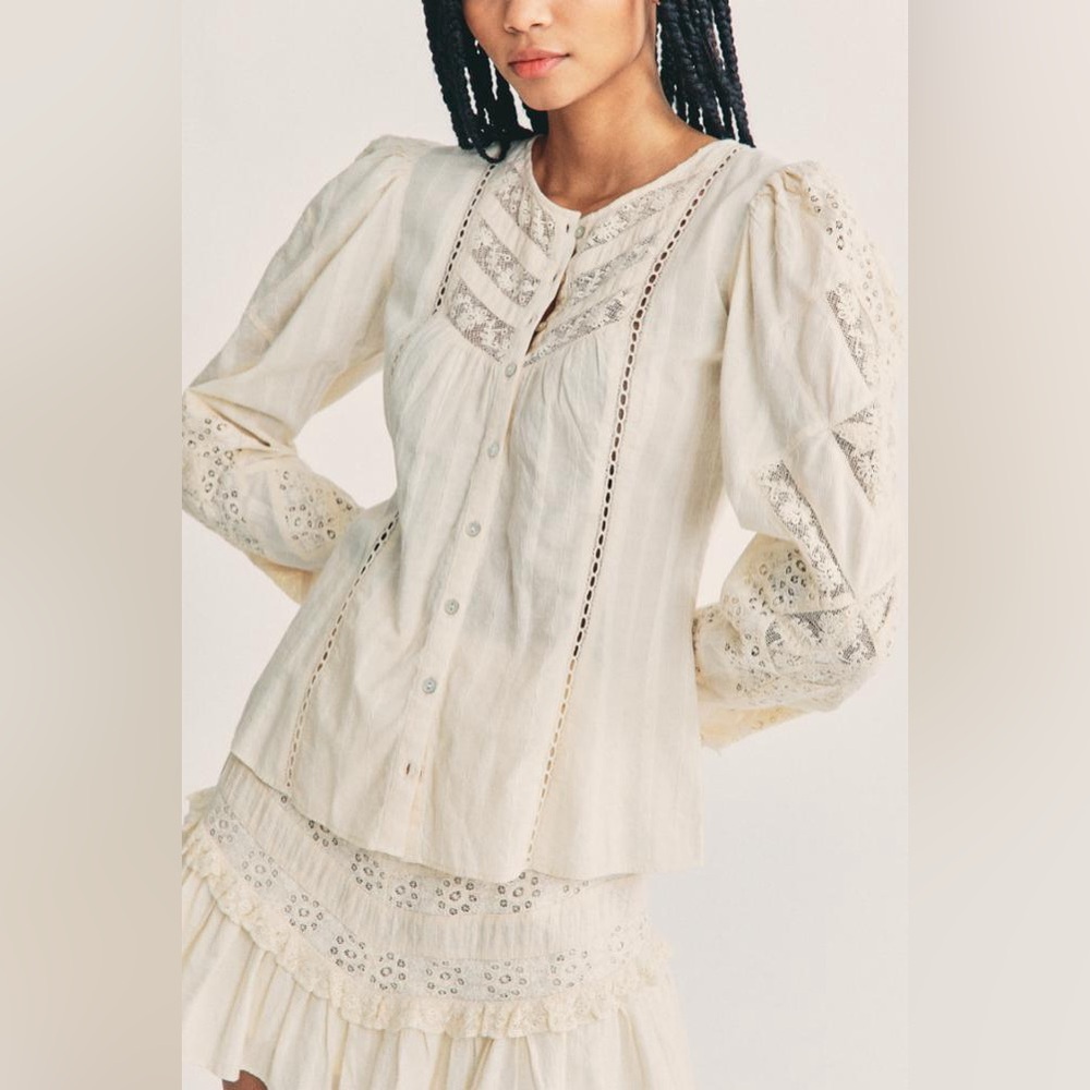 LoveShackFancy Broadway Blouse